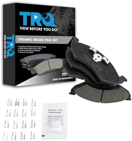 TRQ Front Brake Pads Ceramic Hardware