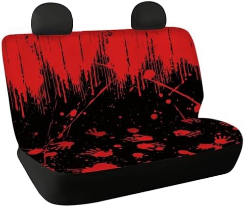 Red Hand Car Rear Seat Covers Auto Interior Decor,Back Seat Protector Covers Universal Fit Almost Vehicle Cars Truck SUVs