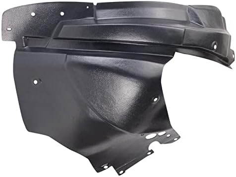 TRQ Front Left Rearward Inner Fender Liner Black Drivers Side
