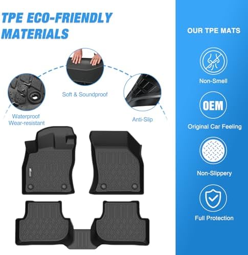 Nilight TPE Floor Mat for Volkswagen VW Golf GTI Golf R 2022 2023 2024 2025