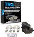 TRQ Rear Brake Pads Ceramic Hardware
