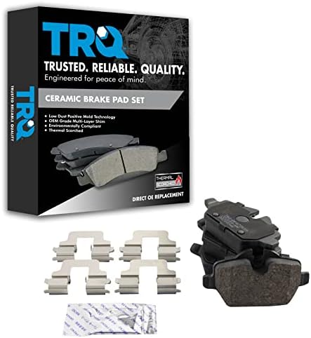 TRQ Rear Brake Pads Ceramic Hardware