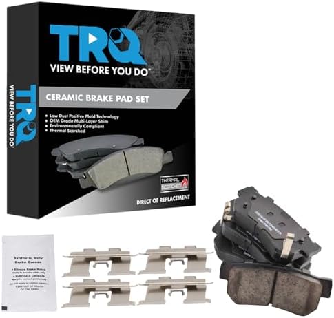 TRQ Rear Posi Ceramic Brake Pad Kit Set