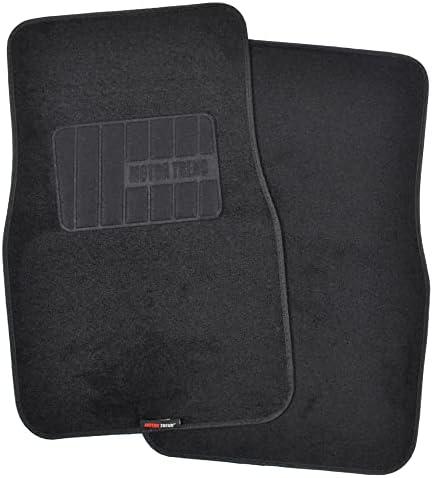 Motor Trend FatRug Premium Carpet Car Floor Mats - Thick Robust Auto Gear, Universal Fit for Your Car Truck or SUV, Black