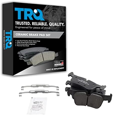 TRQ Rear Ceramic Brake Pad Set