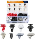 GOOACC 130PCS Body Interior and Exterior Retainer Fastener Clip Rocker Moulding Clip W/Sealer for Mini Cooper 51-71-7-127-742 07-13-1-480-419 BMW Lawson Clip Lizard by GOOACC