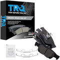 TRQ Rear Brake Pads Ceramic Hardware Wear Sensor