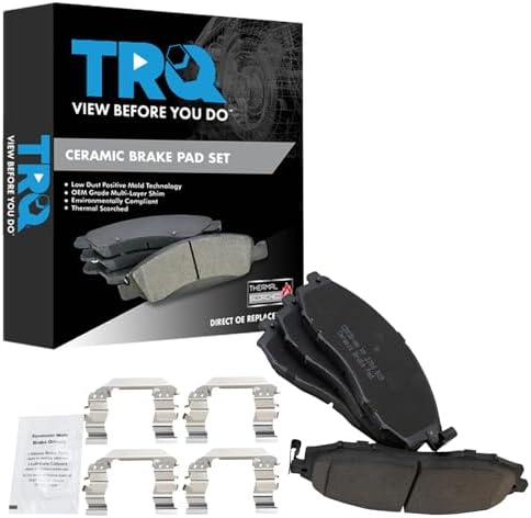 TRQ Front Brake Pads Ceramic Hardware