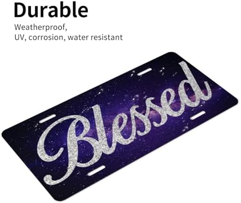 Galaxy Blessed Front License Plate 6" * 12" for Women