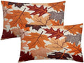Fall Leaves Pillow Covers 12x20 Set of 2, Maple Leaf Autumn Harvest Thanksgiving Decorative Lumbar Throw Pillow Cases Holiday Outdoor Seasonal Farmhouse Decor for Sofa Couch Bed by Unknown