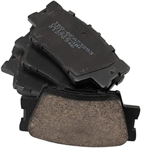 TRQ Rear Ceramic Brake Pad Set Includes Contact Point Grease Hardware