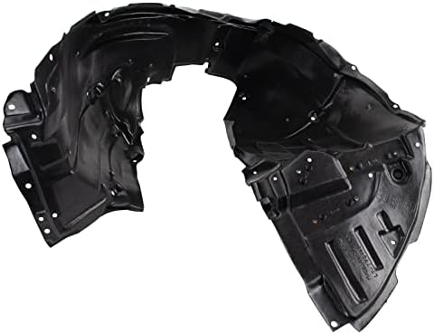 TRQ Front Right Inner Fender Liner Black Passenger Side