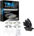 TRQ Rear Premium Posi Ceramic Disc Brake Pad Set