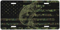 Camouflage Flag Fish Front License Plate 6" * 12" for Women