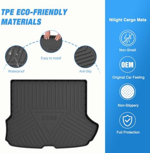 Nilight Cargo Mat for Volvo XC40 2020-2025