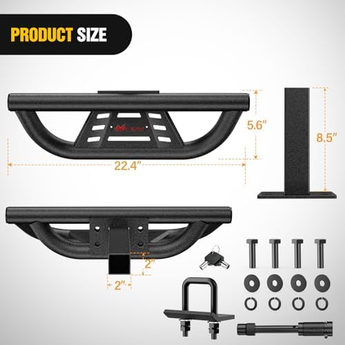 Nilight Drop Hitch Step 2" Receiver Universal for Pickups Trucks SUVs ATVs