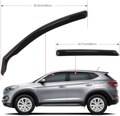 Nilight Window Rain Guards for Hyundai Tucson 2016-2020 4PCS