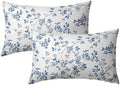 Sweetshow Bird and Leaf Pillow Covers Set of 2 Cotton 20x12 Inches by Sweetshow