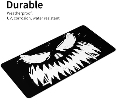 Evil Smile Monster Face Front License Plate 6" * 12" for Women