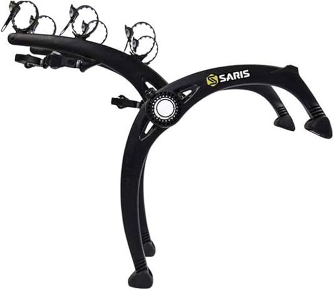 Saris Bones EX 3-Bike Trunk Rack Bicycle Carrier, Anti-Sway Straps, Fits Most by Saris