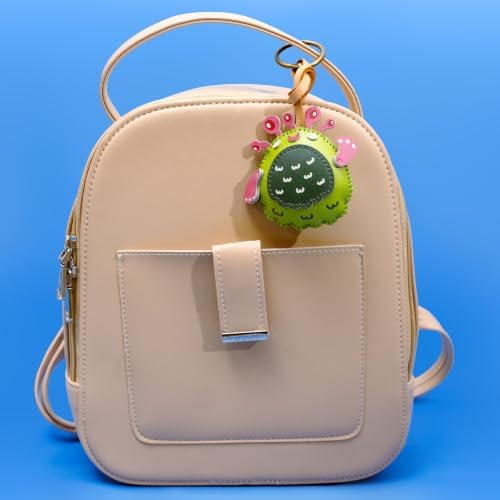 Universe Leather Bag Charm - Unique Purse Charm Keychain for Backpacks