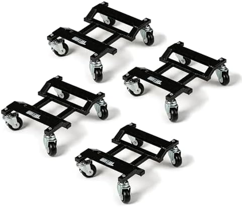 TUFFIOM 6000LBS Car Dolly Set of 4,Anti-Deformation for Vehicle Moving by TUFFIOM