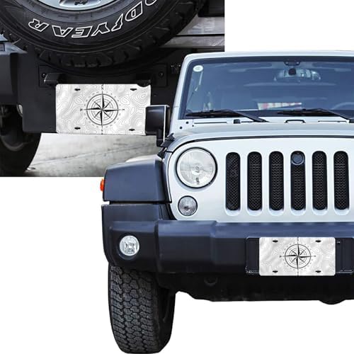 Compass Topographic Map Front License Plate 6" * 12" for Women