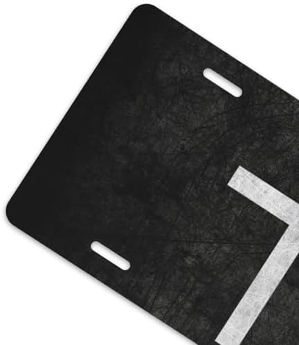 Jesus Cross Black Front License Plate 6" * 12" for Women