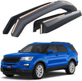 Goodyear Shatterproof in-Channel Window Deflectors for Ford Explorer 2011-2019, Rain Guards, Window Visors for Cars, Vent Deflector, Car Accessories, 4 pcs - GY003435LP