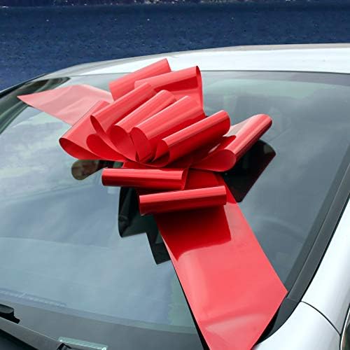 Big Red Car Bow Ribbon - 25" Wide, Large Gift Decoration, Election Day by GiftWrapEtc