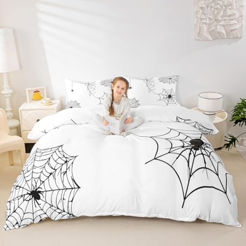 Feelyou Spiders Halloween Themed Bedding Set 2Pcs Twin Size Boys Girls by Feelyou