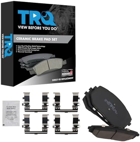 TRQ Front Ceramic Brake Pad Set