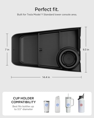 Spigen Lower Center Storage Organizer for Tesla Model Y Standard 2026