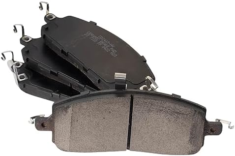 TRQ Front Brake Pads Ceramic Hardware Wear Sensor
