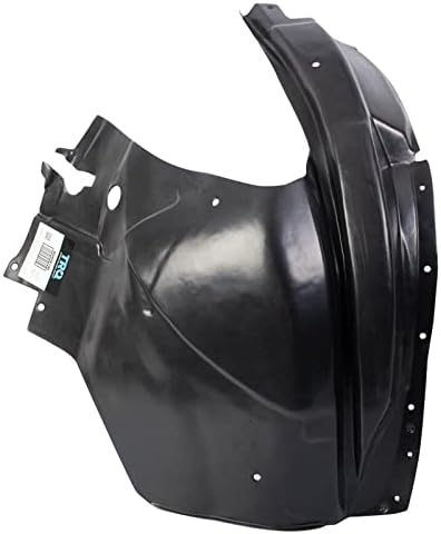 TRQ Front Right Rearward Inner Fender Liner Black Passenger Side
