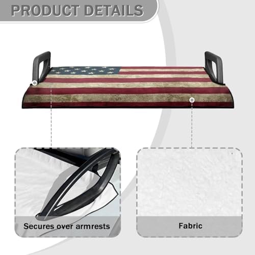Yewattles Golf Cart Seat Cover Portable Club Car Seat Towel Universal Fit 2-Seat Golf Cart - Image 4