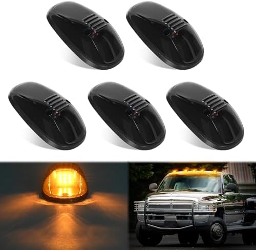 Nilight LED Cab Marker Light Smoke Lens Fits 1999 2000 2001 2002 Dodge Ram