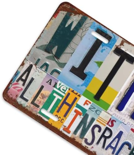 Front License Plate for Women with God Allthings are Possible