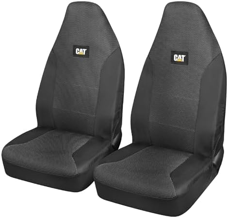CAT™ Semi Truck Seat Covers - Universal Fit Breathable Mesh Covers for Semi Trucks, 18 Wheelers & Big Rigs - Interior Truck Accessories for Long Haul Drivers, Durable & Comfortable Design
