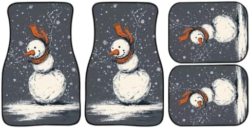 Winter Snowman Rugs for Cars SUVs Vans & Trucks