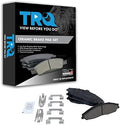 TRQ Front Brake Pads Ceramic Hardware Wear Sensor