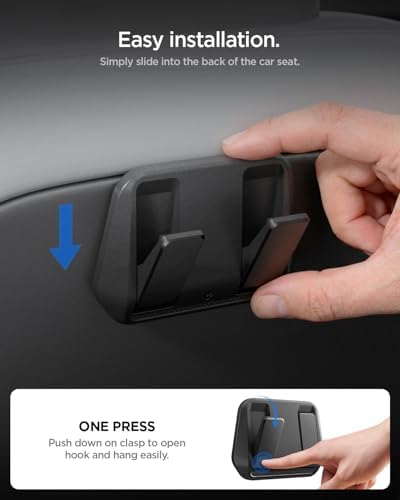 Spigen Seat Hook for Tesla Model Y Juniper and Model 3 Highland - 2 Pack