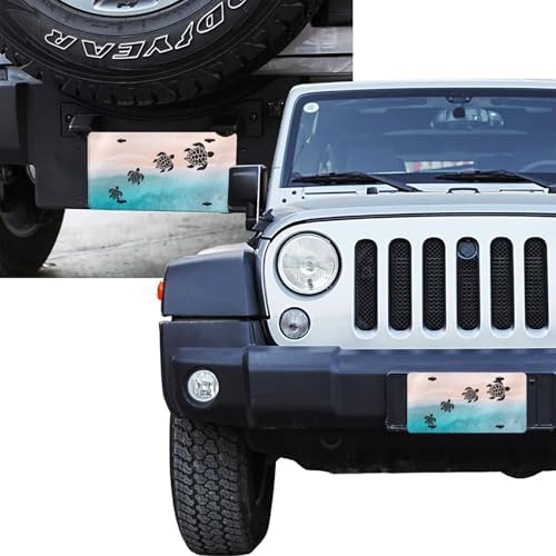 Sea Turtle Ocean Front License Plate 6" * 12" for Women