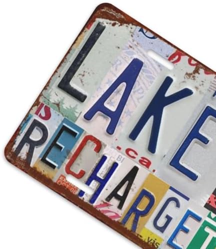 Front License Plate 6" * 12" for Women Lake Days Recharge The Soul
