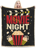 Socira Movie Blanket Movie Room Decor Cinema Posters Blanket Christmas Birthday Valentines Day Acting Gifts for Actor Director Popcorn Throws 50"X40" Small by Socira