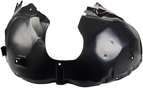 TRQ Front Right Inner Fender Liner Black Passenger Side