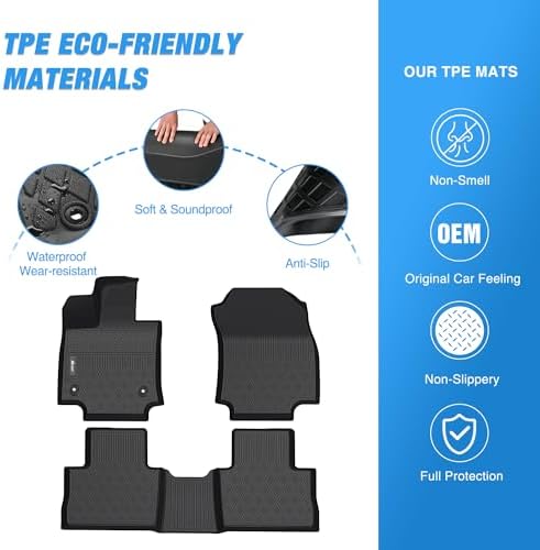 Nilight TPE Floor Mats for Toyota RAV4 Hybrid&Prime