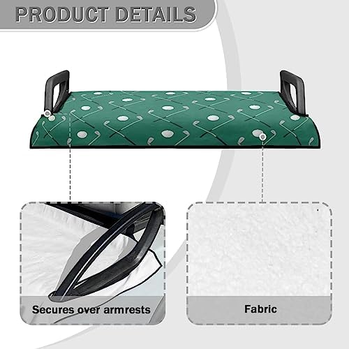 Yewattles Golf Cart Seat Cover Portable Club Car Seat Towel Universal Fit 2-Seat Golf Cart - Image 4