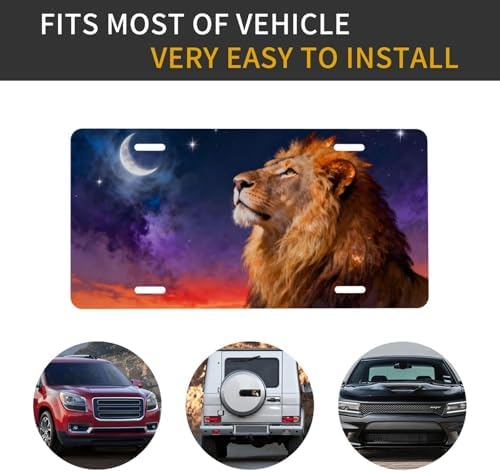 Lion Starscape Front License Plate 6" * 12" for Women