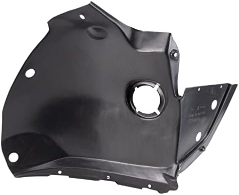 TRQ Front Left Forward Inner Fender Liner Black Drivers Side